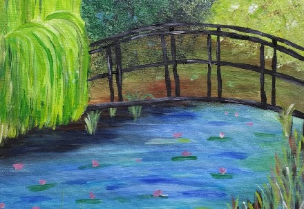 Monet's Bridge Painting | July 6, 2016